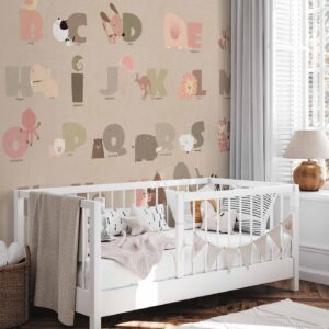 Fotobehang - A Beige Alphabet