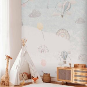 Fotobehang - Adventure Among the Clouds