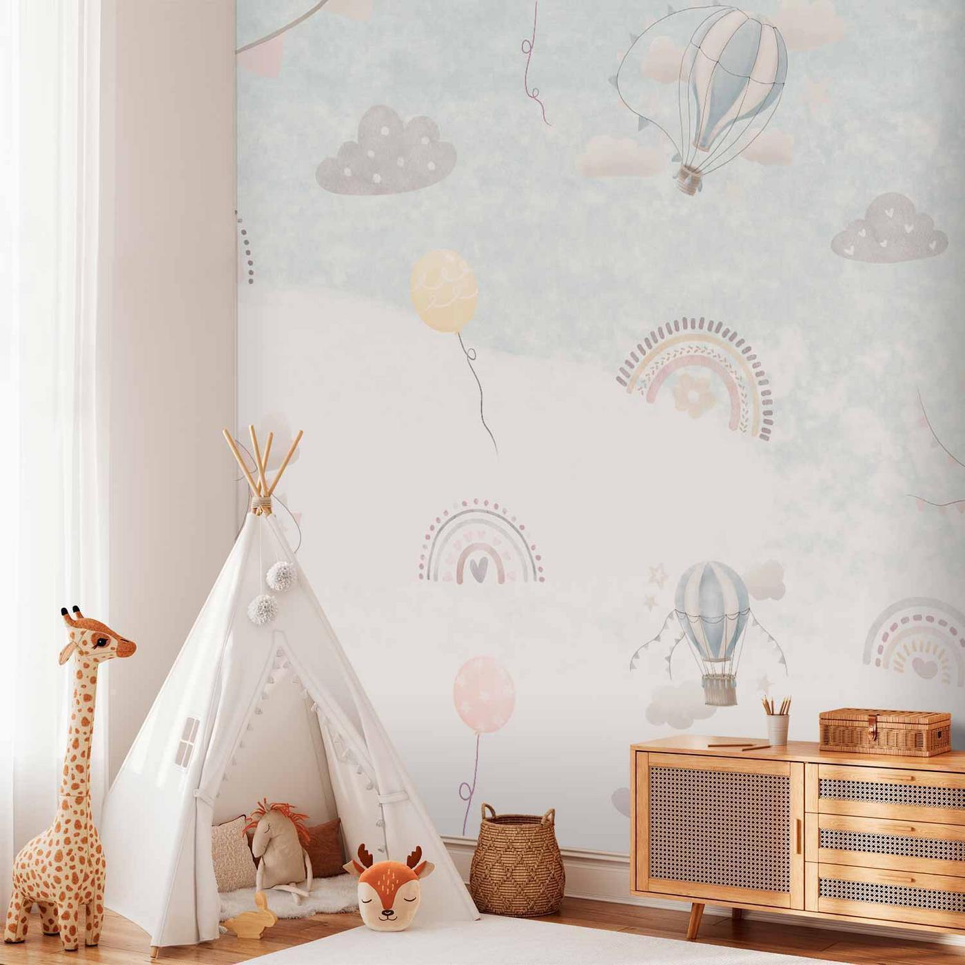 Fotobehang - Adventure Among the Clouds