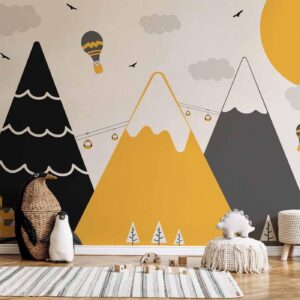 Fotobehang - Adventure in the Mountains