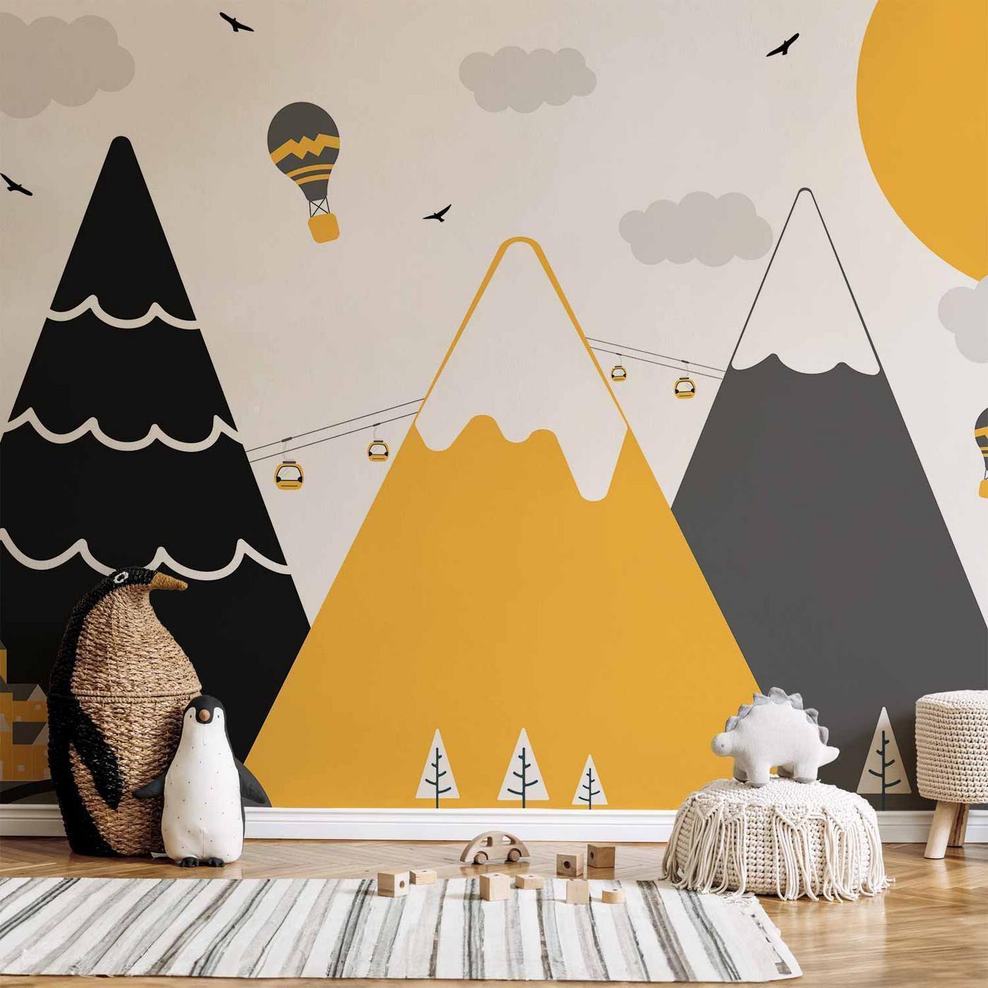 Fotobehang - Adventure in the Mountains