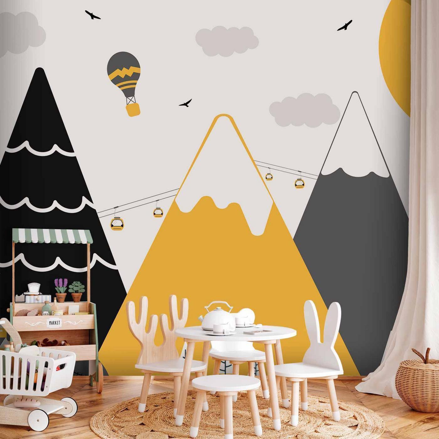 Fotobehang - Adventure in the Mountains