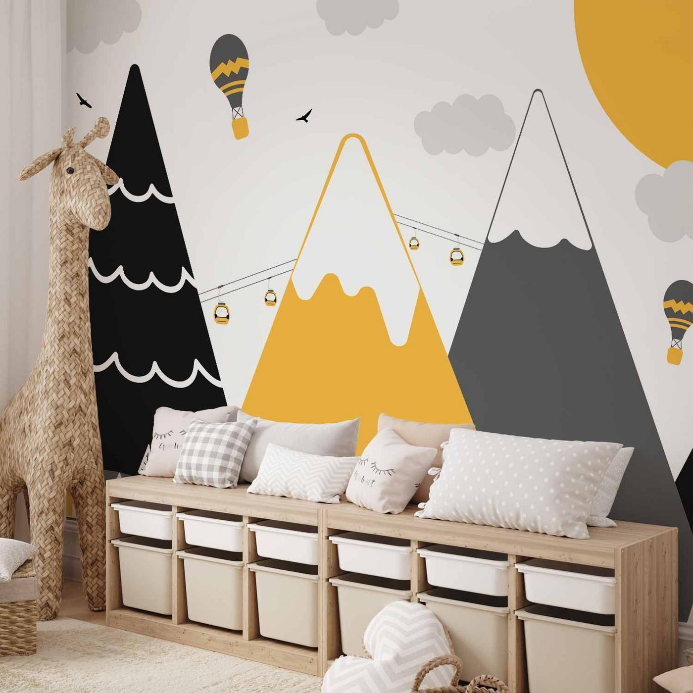 Fotobehang - Adventure in the Mountains