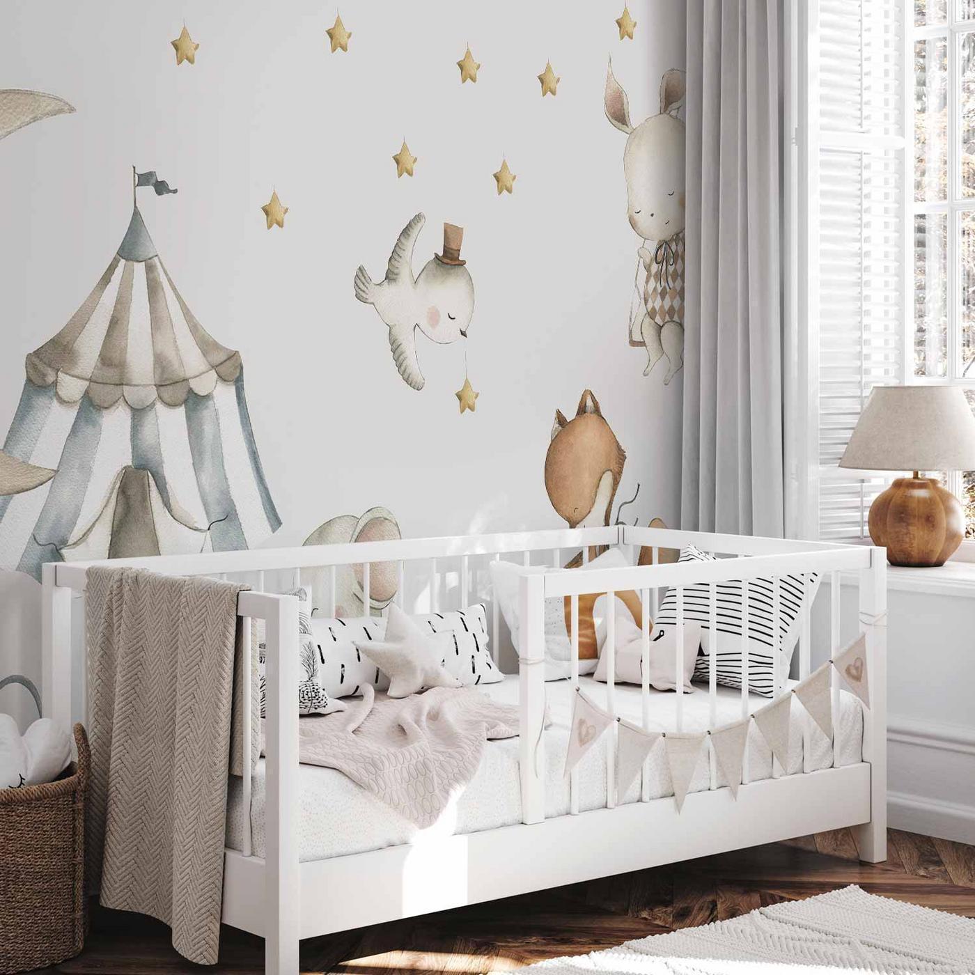 Fotobehang - Animals for Children (Watercolour)