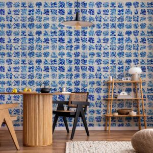Fotobehang - Azulejos tiles – traditional Portuguese ceramic tiles