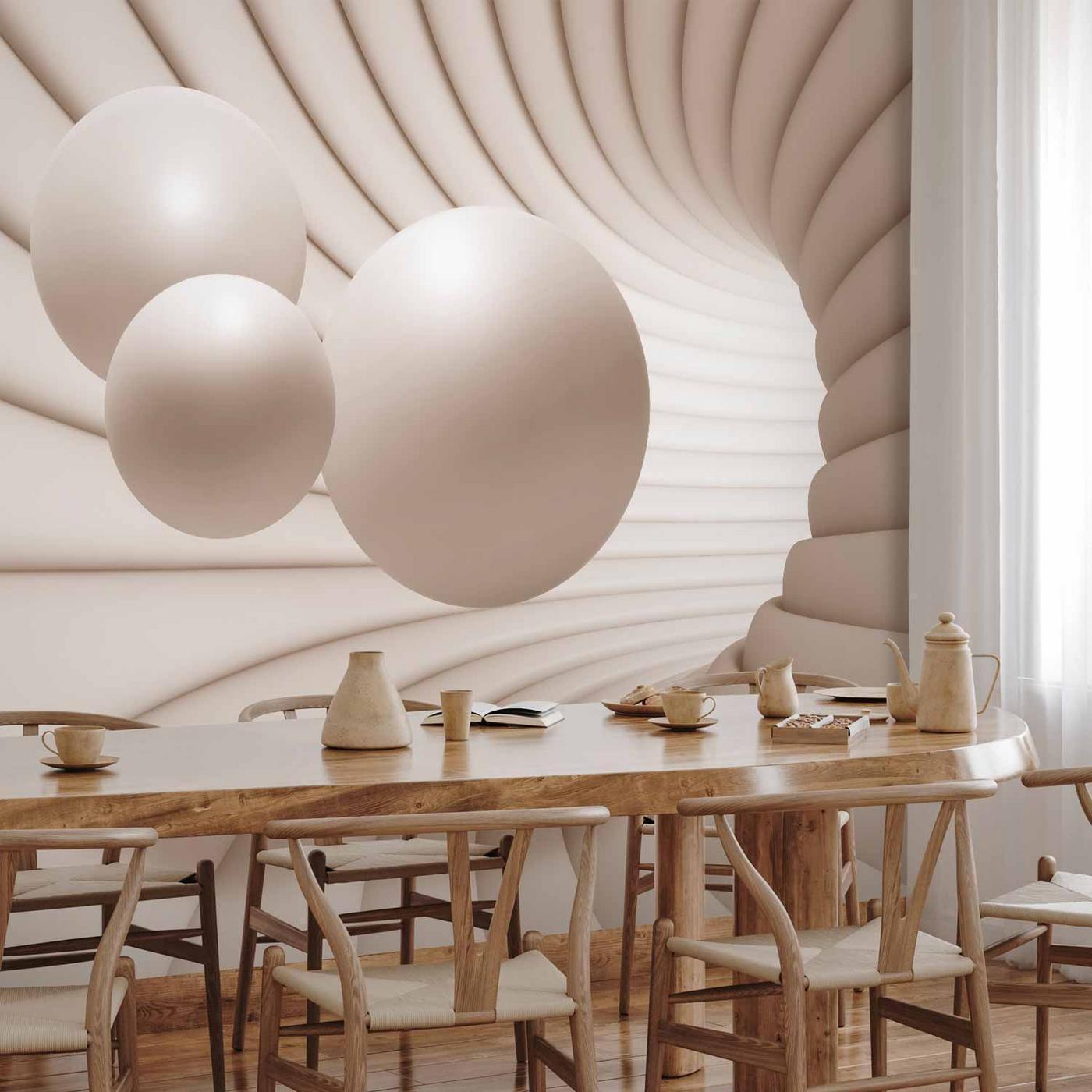 Fotobehang - Balls in the Tunnel