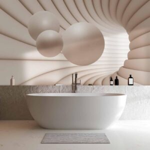 Fotobehang - Balls in the Tunnel