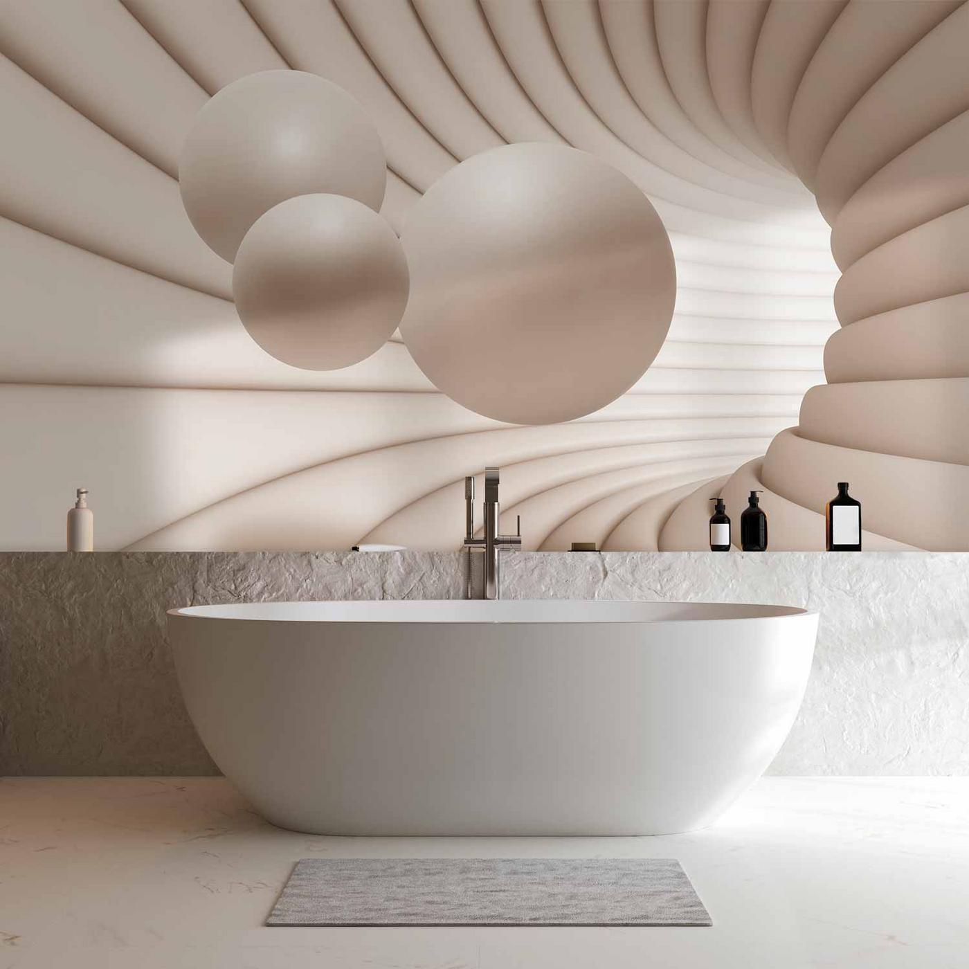 Fotobehang - Balls in the Tunnel