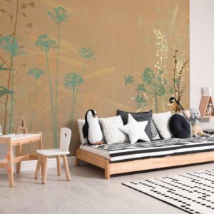 Fotobehang - Bird in the Meadow