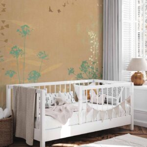 Fotobehang - Bird in the Meadow