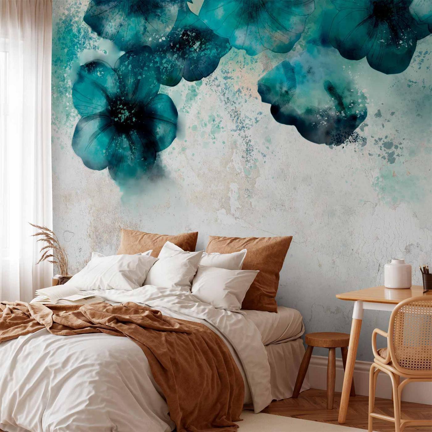 Fotobehang - Blue Poppies