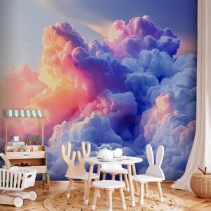Fotobehang - Clouds Like Painted: Artistic Brushes of Dawn Painting the Sky