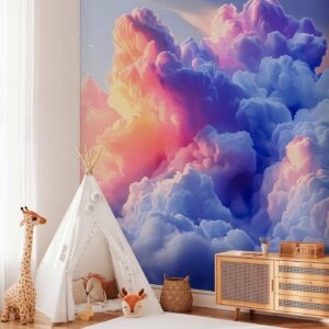 Fotobehang - Clouds Like Painted: Artistic Brushes of Dawn Painting the Sky