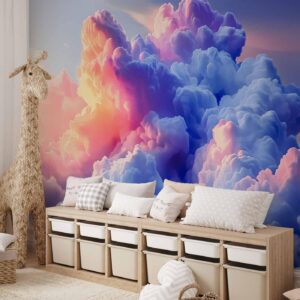 Fotobehang - Clouds Like Painted: Artistic Brushes of Dawn Painting the Sky