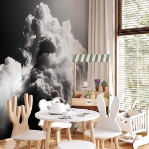 Fotobehang - Clouds Like from Dreams: Let the Sun Illuminate Your Day – A Visual Feast