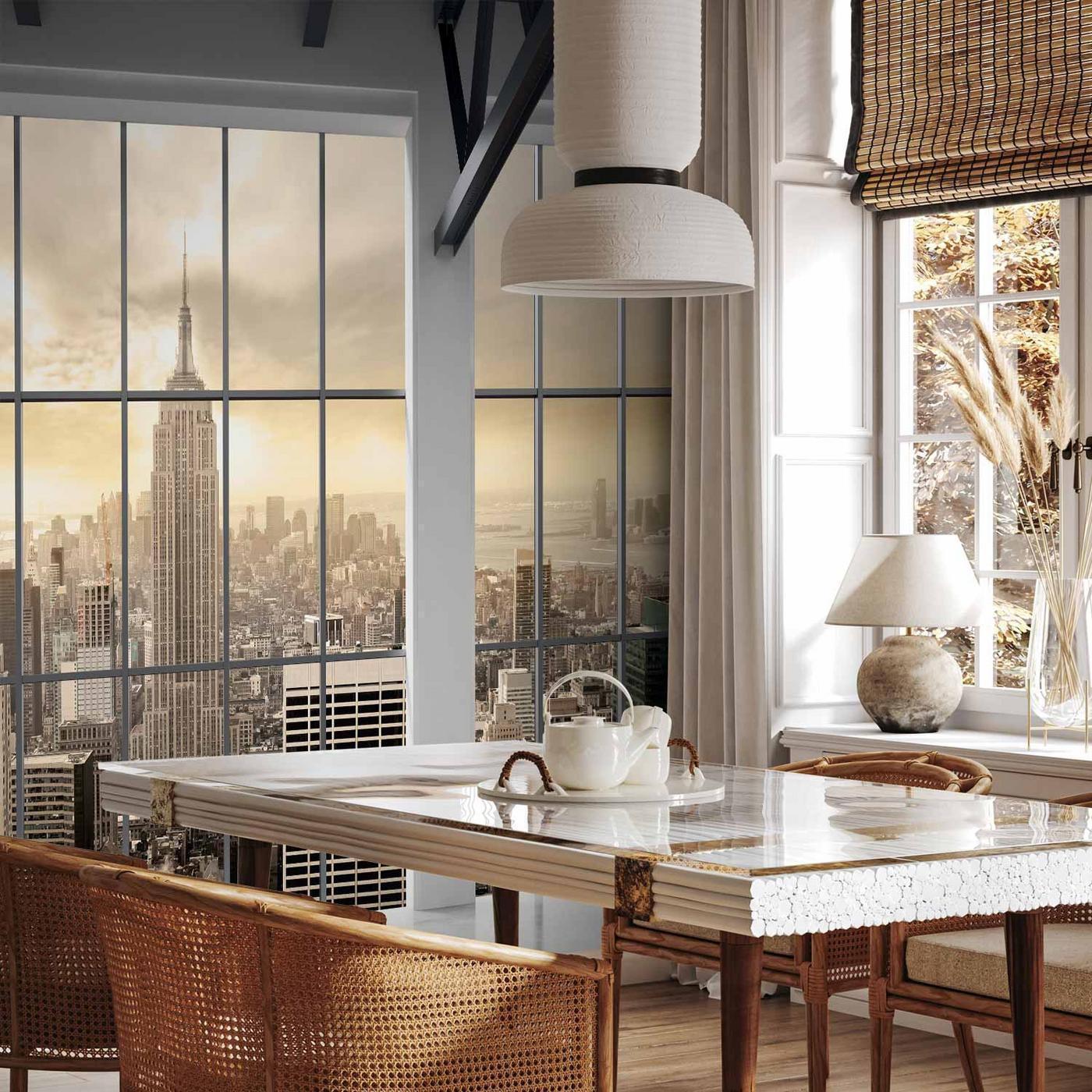 Fotobehang - Clouds over New York City