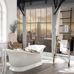 Fotobehang - Clouds over New York City