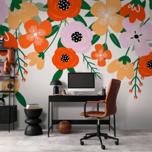 Fotobehang - Colorful Bloom - First Variant