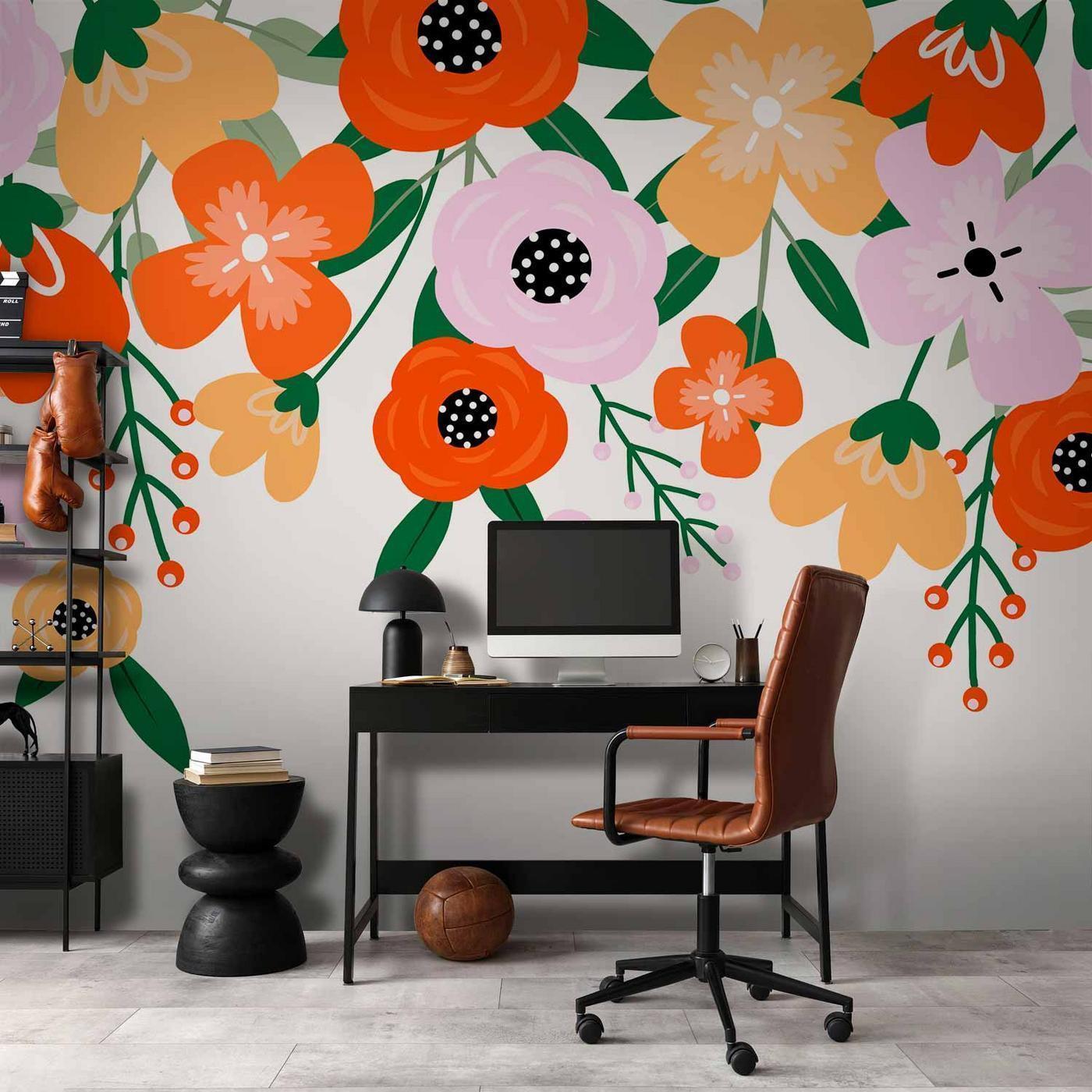 Fotobehang - Colorful Bloom - First Variant