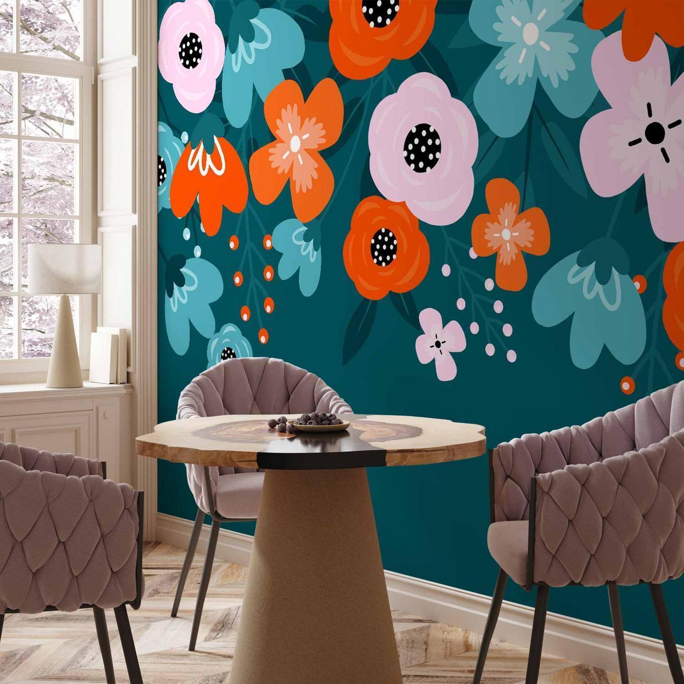 Fotobehang - Colorful Bloom - Third Variant