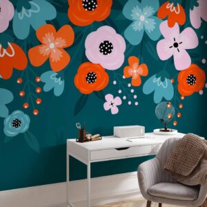 Fotobehang - Colorful Bloom - Third Variant