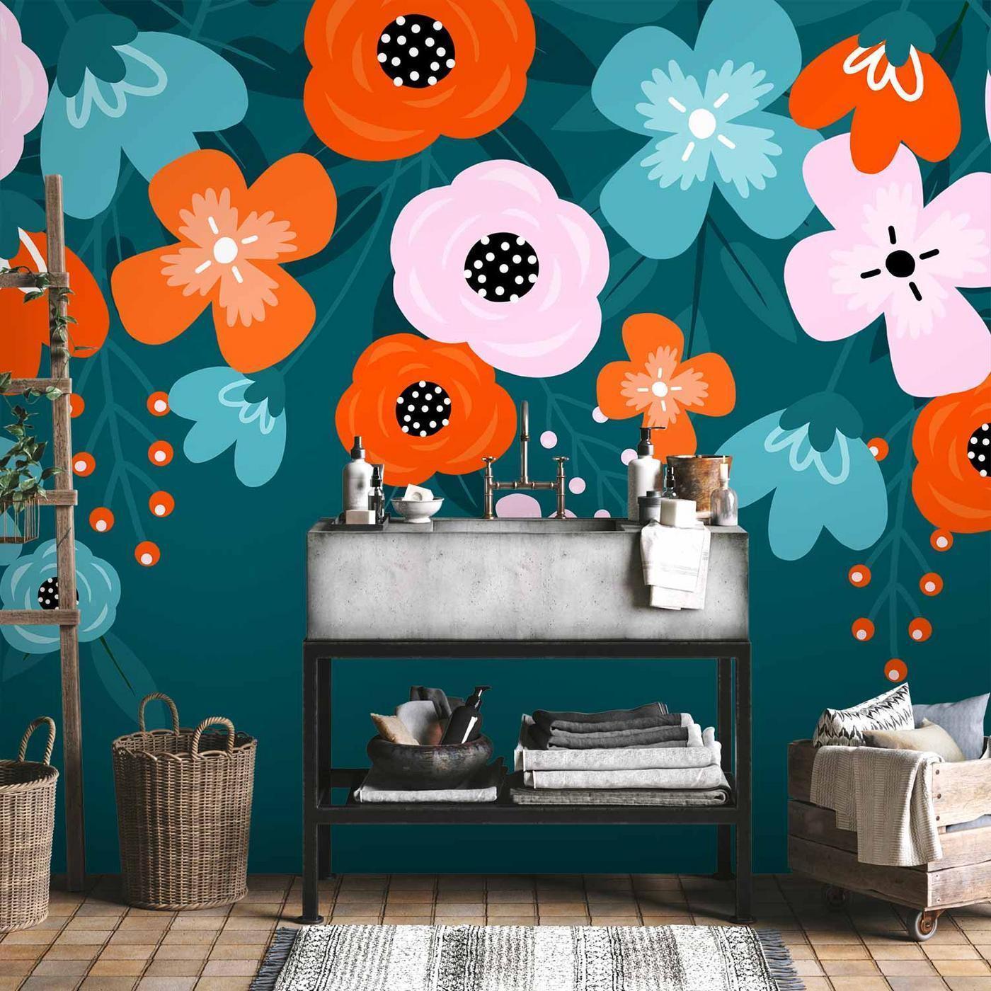 Fotobehang - Colorful Bloom - Third Variant