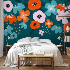 Fotobehang - Colorful Bloom - Third Variant