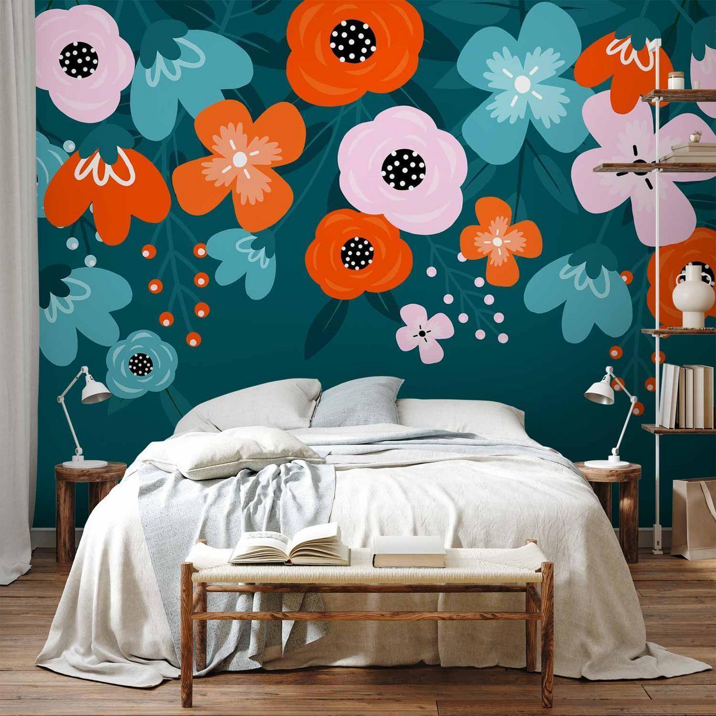 Fotobehang - Colorful Bloom - Third Variant