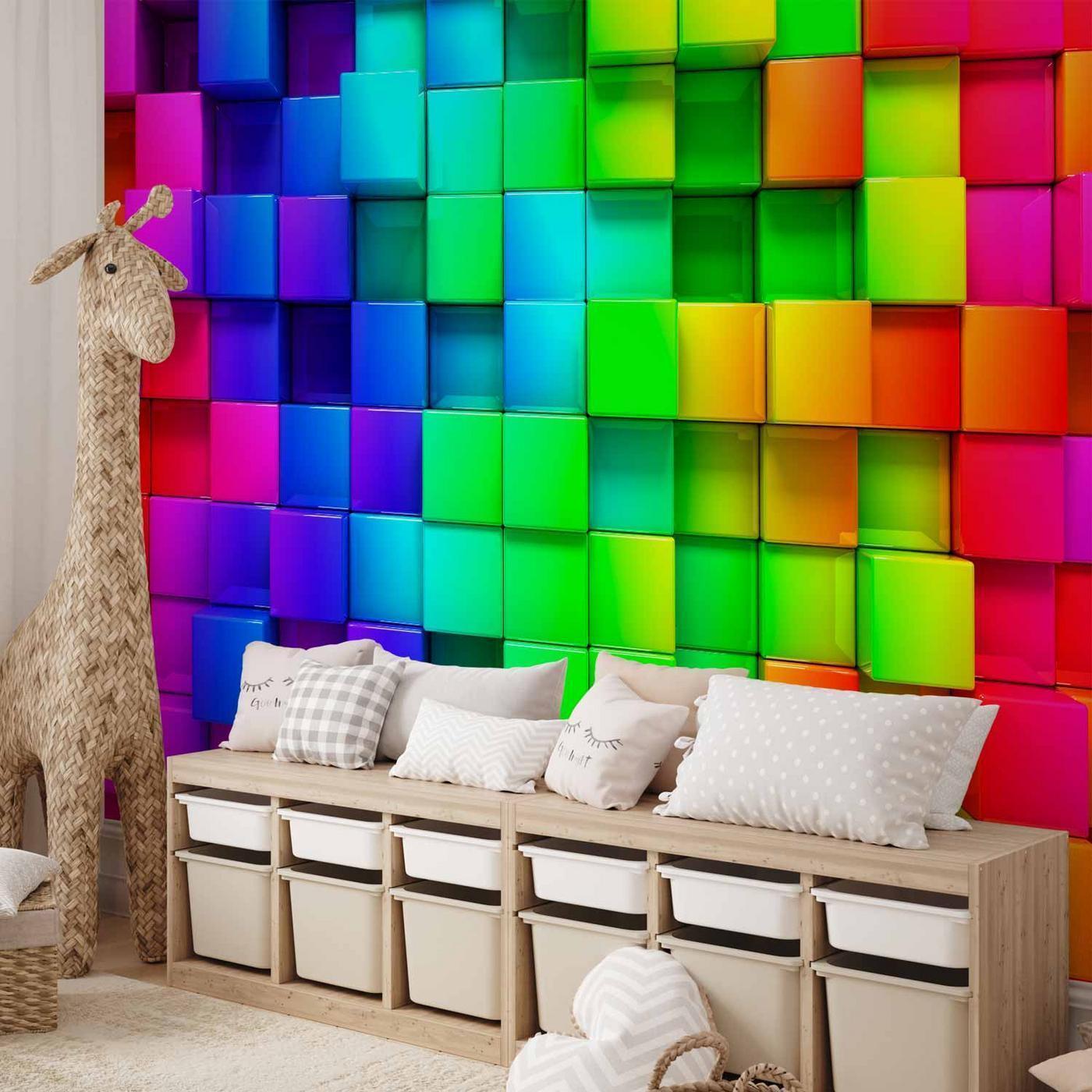 Fotobehang - Colourful Cubes