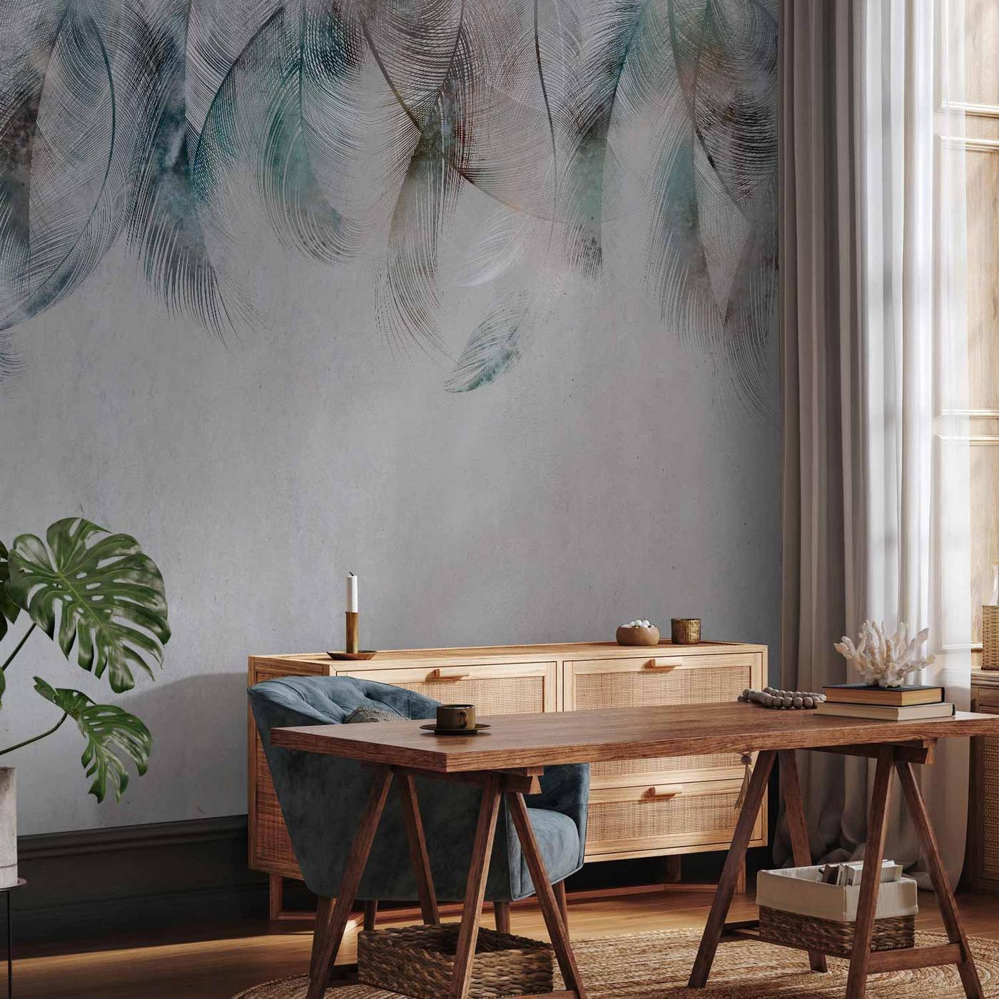 Fotobehang - Colourful Feathers