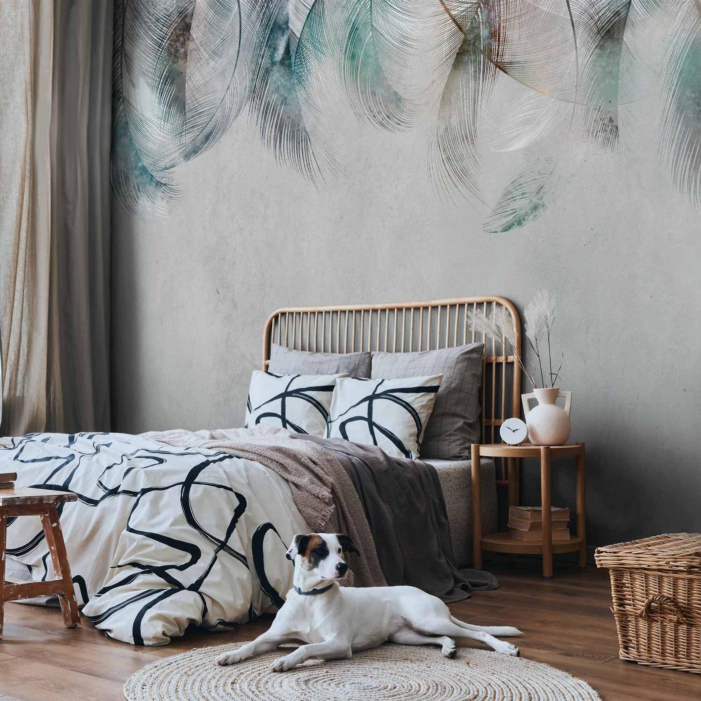 Fotobehang - Colourful Feathers