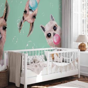 Fotobehang - Crazy Llamas