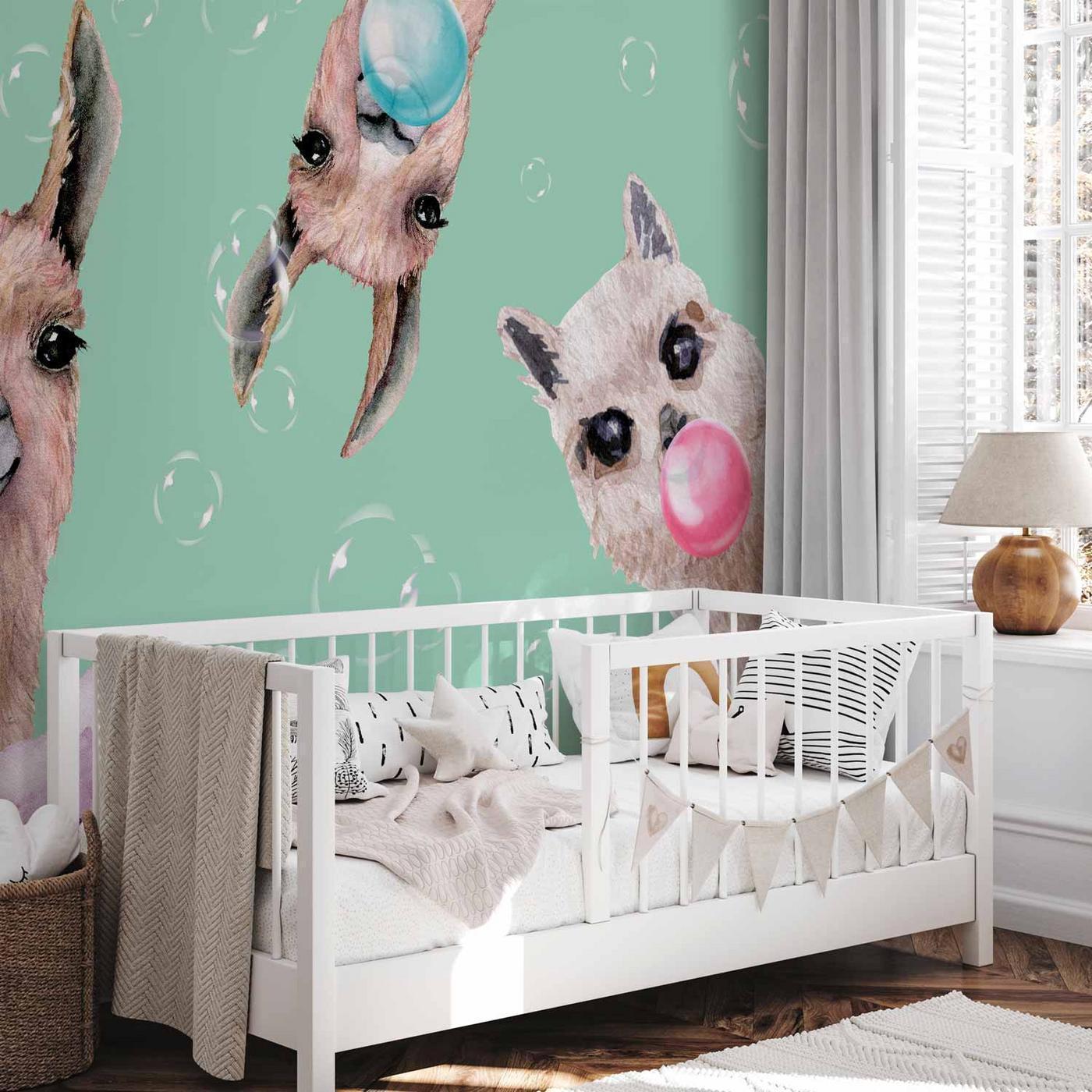 Fotobehang - Crazy Llamas