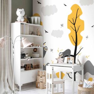 Fotobehang - Cute Sloths