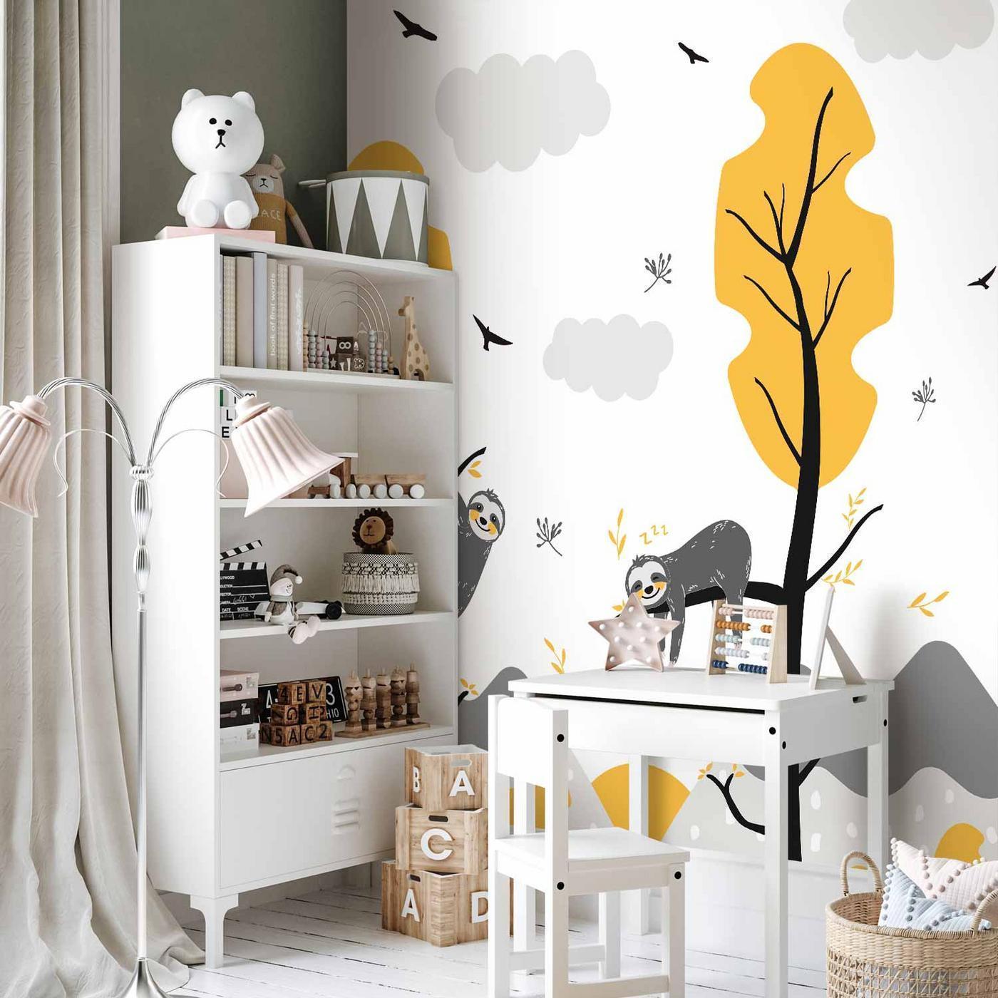 Fotobehang - Cute Sloths