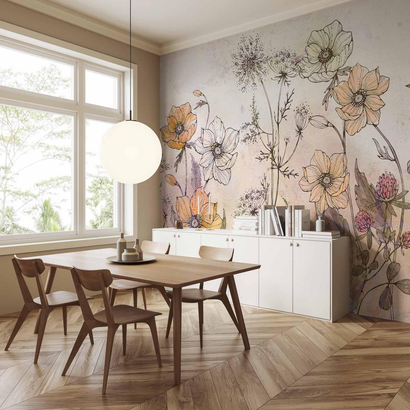 Fotobehang - Day in the Meadow - First Variant