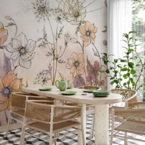 Fotobehang - Day in the Meadow - First Variant