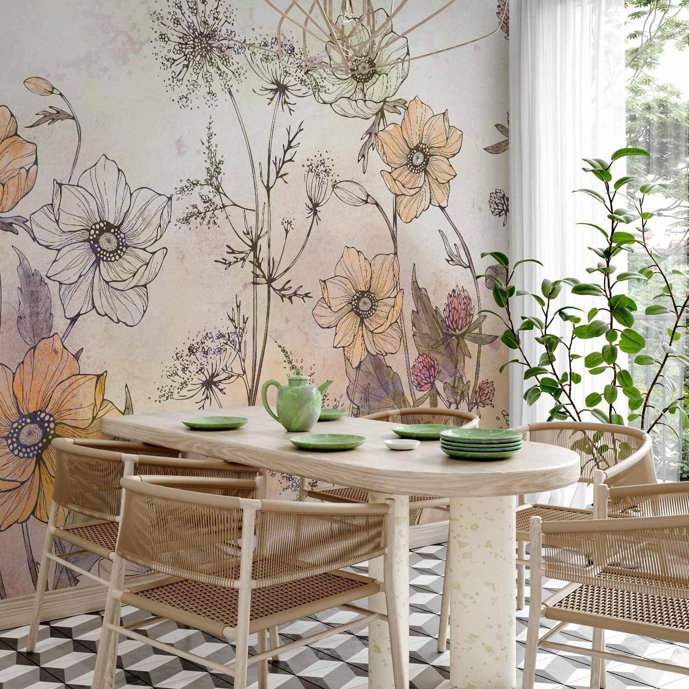 Fotobehang - Day in the Meadow - First Variant