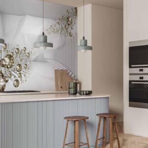 Fotobehang - Diamond Corridor (Grey)