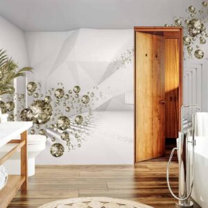 Fotobehang - Diamond Corridor (Grey)