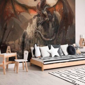 Fotobehang - Dragon castle