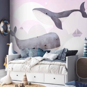 Fotobehang - Dream Of Whales - Second Variant