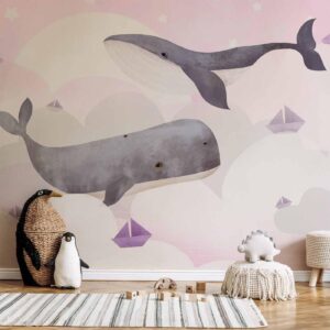 Fotobehang - Dream Of Whales - Second Variant