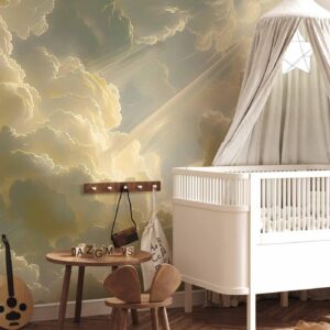 Fotobehang - Enchanting Play of Colors Against a Backdrop of Clouds