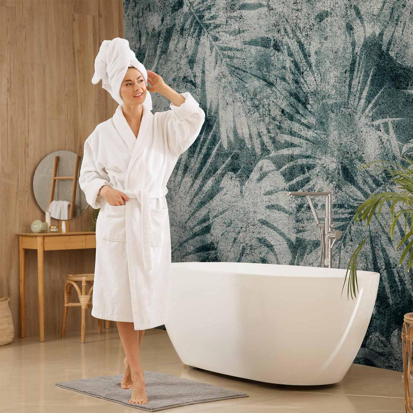 Fotobehang - Exotic nature in the jungle - floral landscape with leaves with patterns