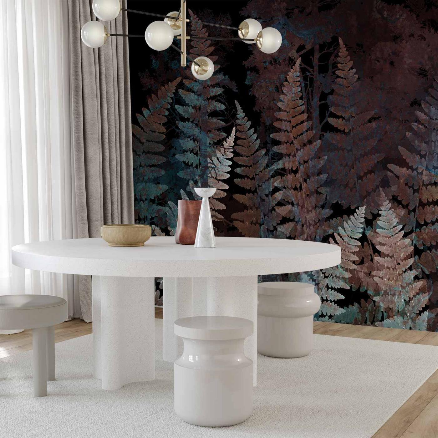 Fotobehang - Ferns in the Woods - Third Variant