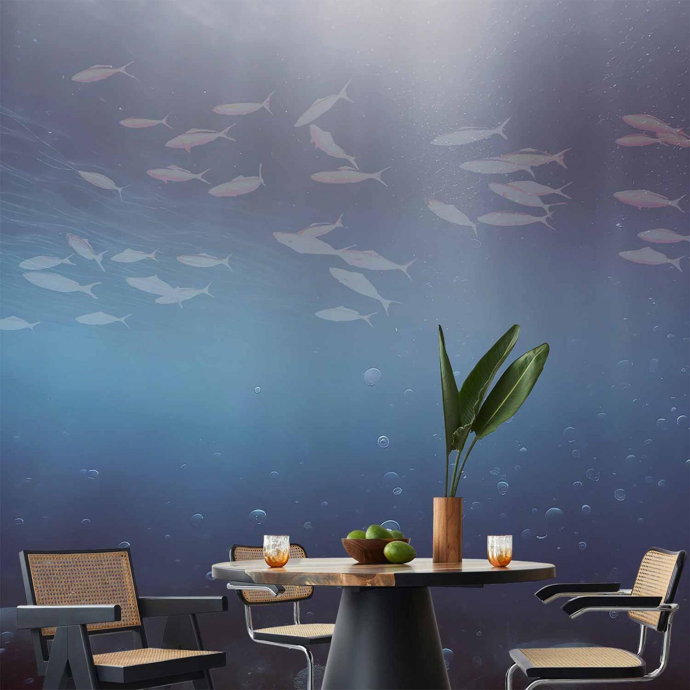 Fotobehang - Fish in the depths