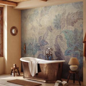 Fotobehang - Floral decorations - plant motif with ornaments in vintage style