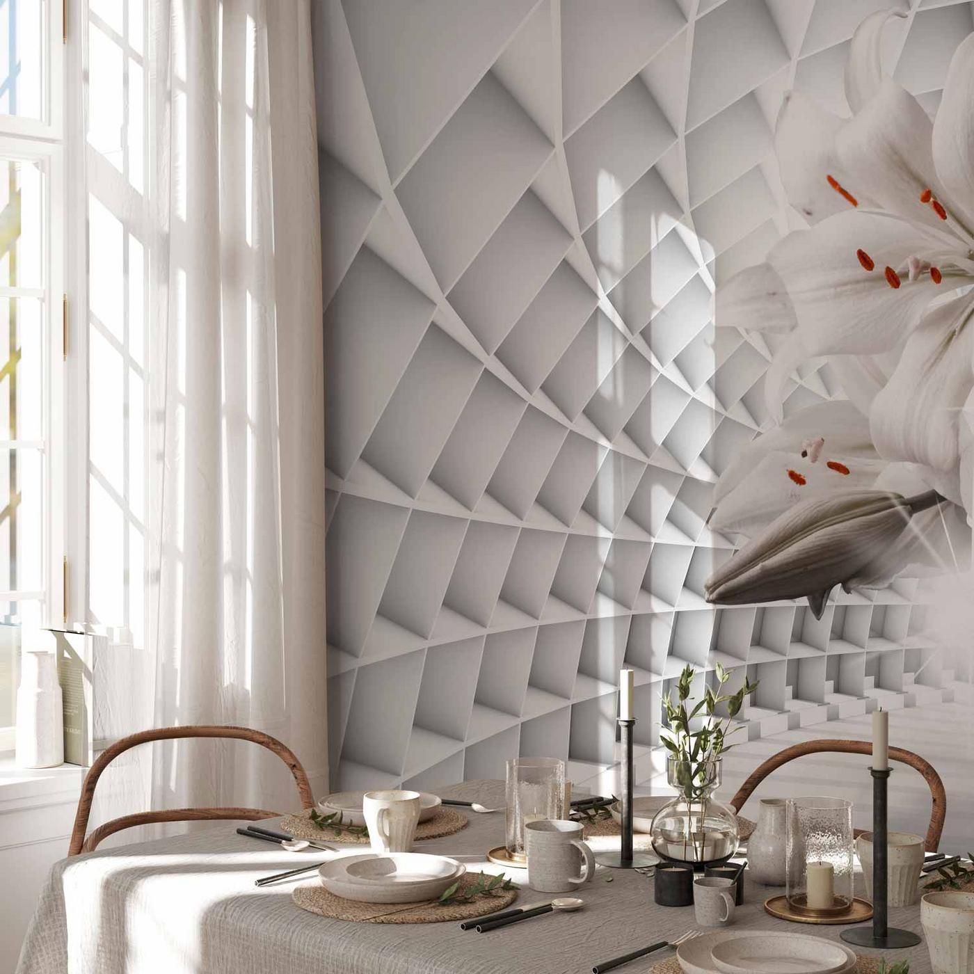 Fotobehang - Flowers in the Tunnel