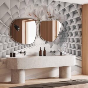 Fotobehang - Flowers in the Tunnel